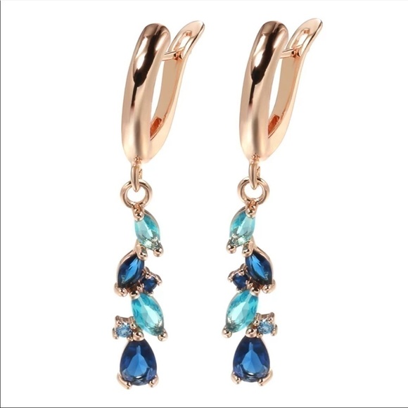 ⭐️new Colorful Natural Zircon Dangle Drop Earrings - Picture 7 of 10